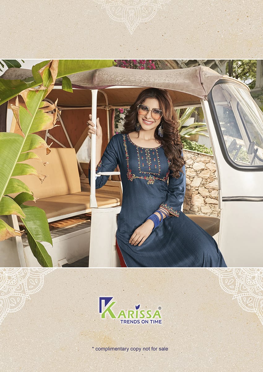 Karissa Livia Heavy Designer Ethnic Wear Rayon Latest Fancy Kurti Collection